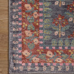 Rifle Paper Co. x Loloi Fiore Navy Rug No.2 RUGS - synthetic Loloi 18" x 18"