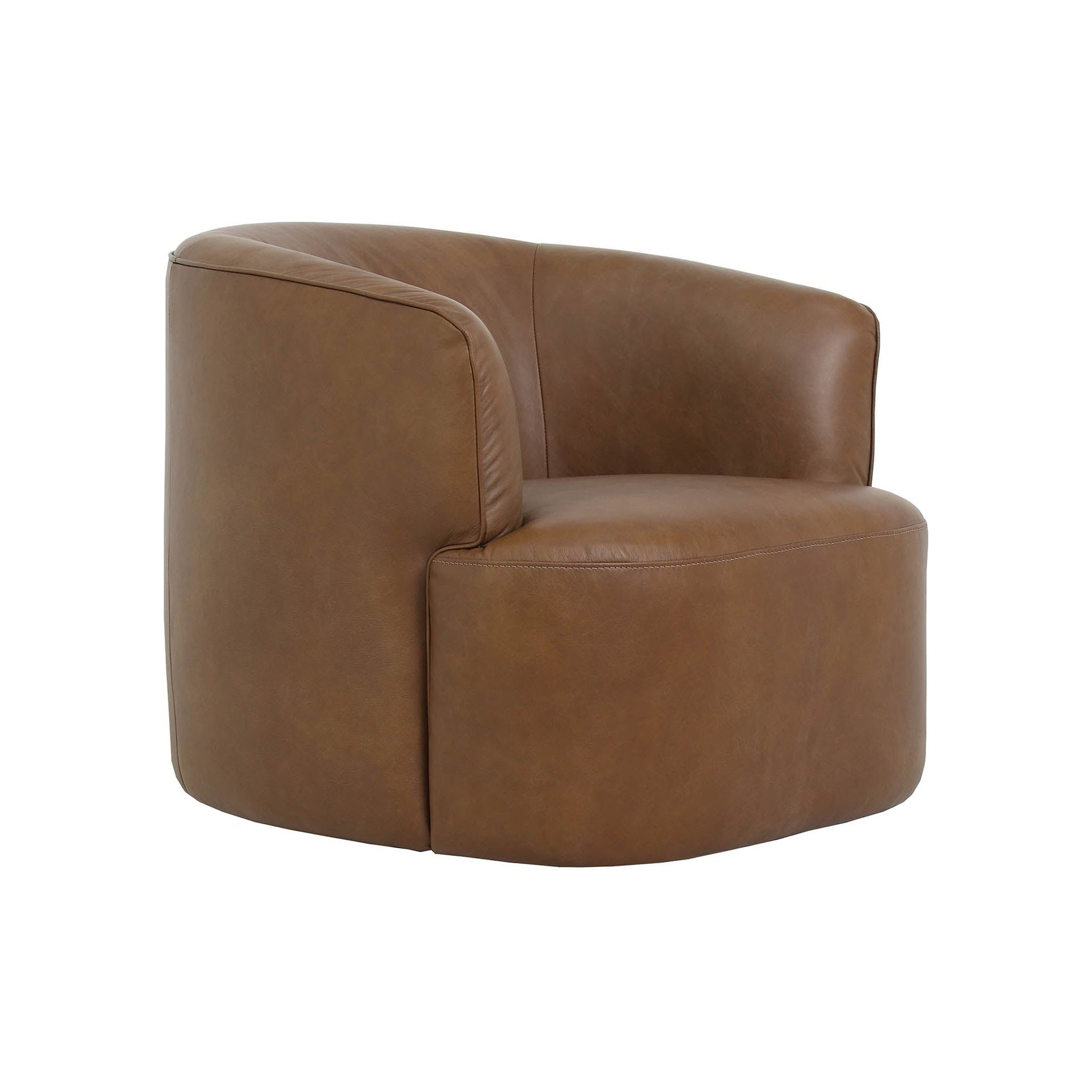 Firesyde Swivel Club Chair FURNITURE - accent chair LH IMPORTS Antique Sienna