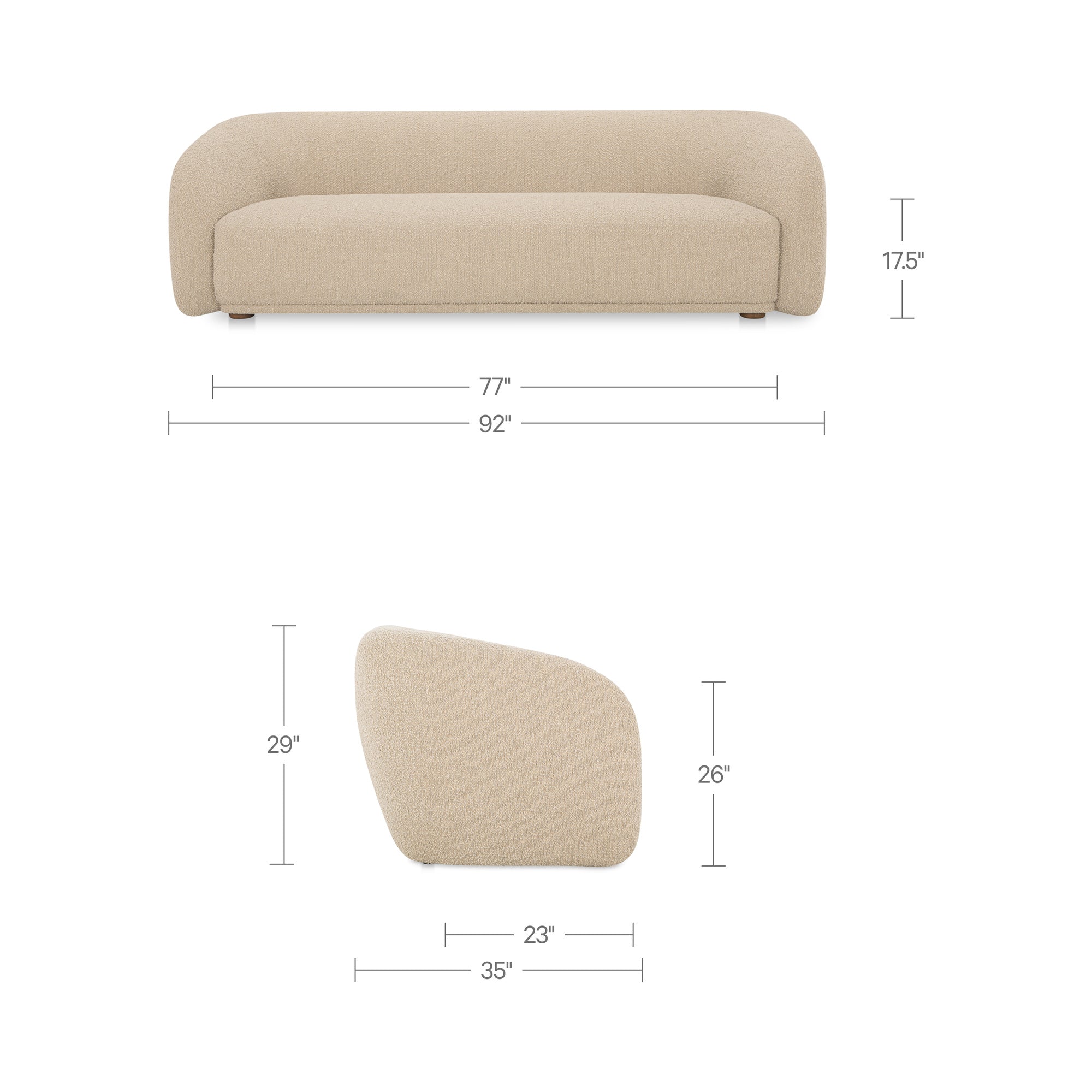 Faye Sofa FURNITURE - sofa Moe's Furniture