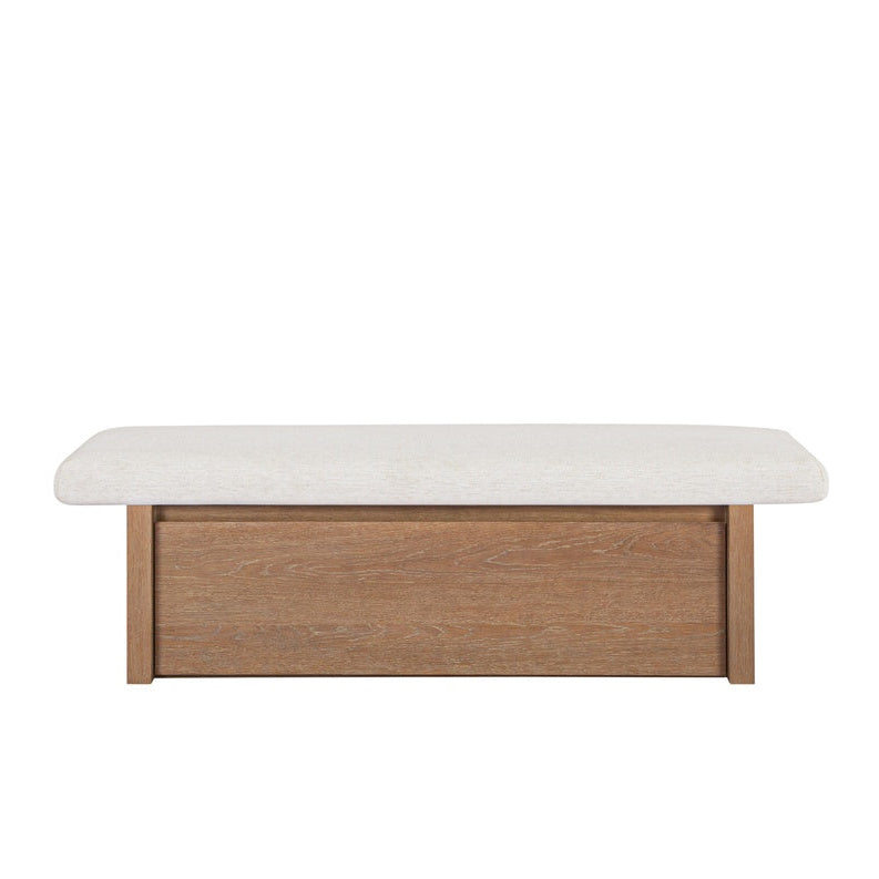 Gemine Storage Bench FURNITURE - benches Moe's Furniture Oat