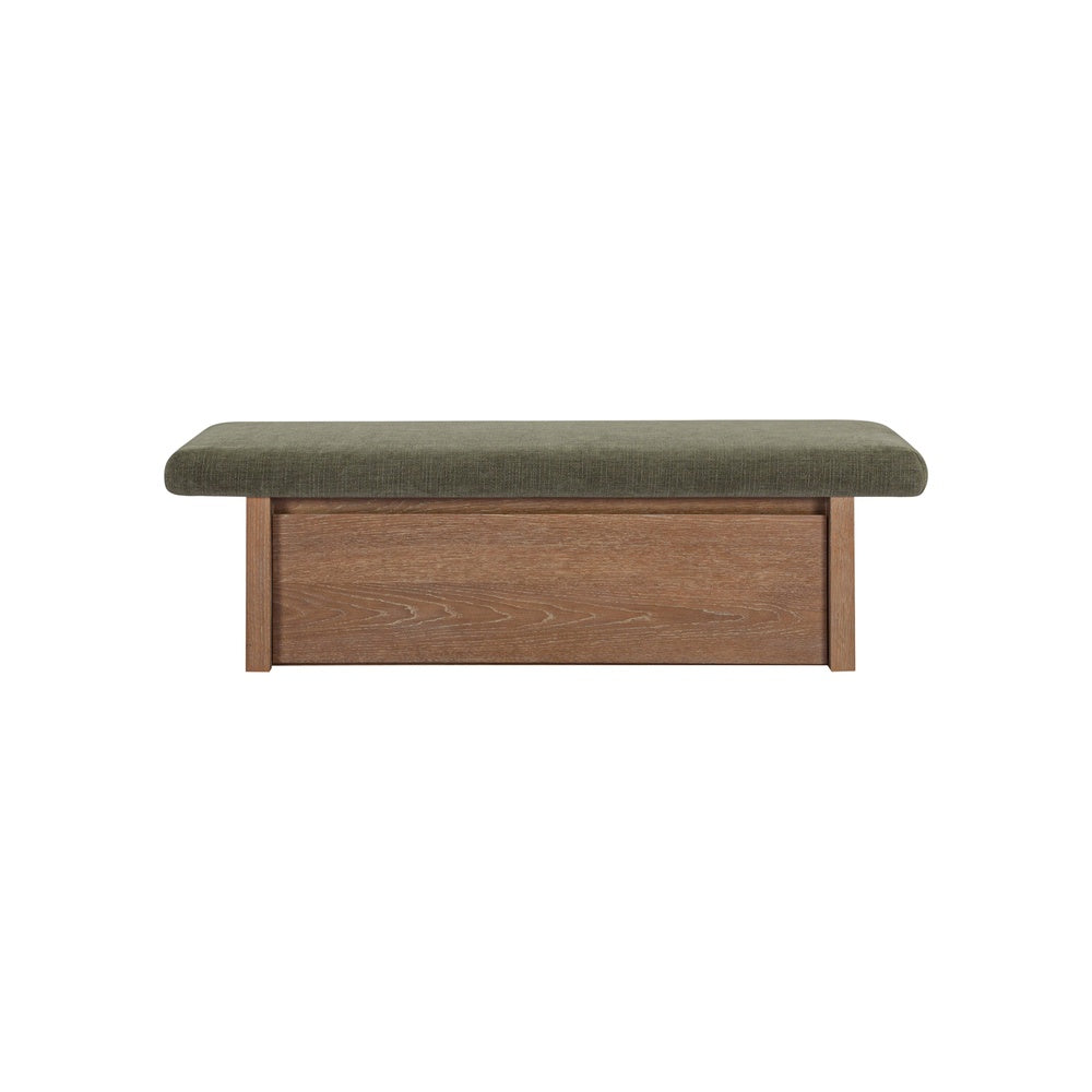 Gemine Storage Bench FURNITURE - benches Moe's Furniture Dark Green