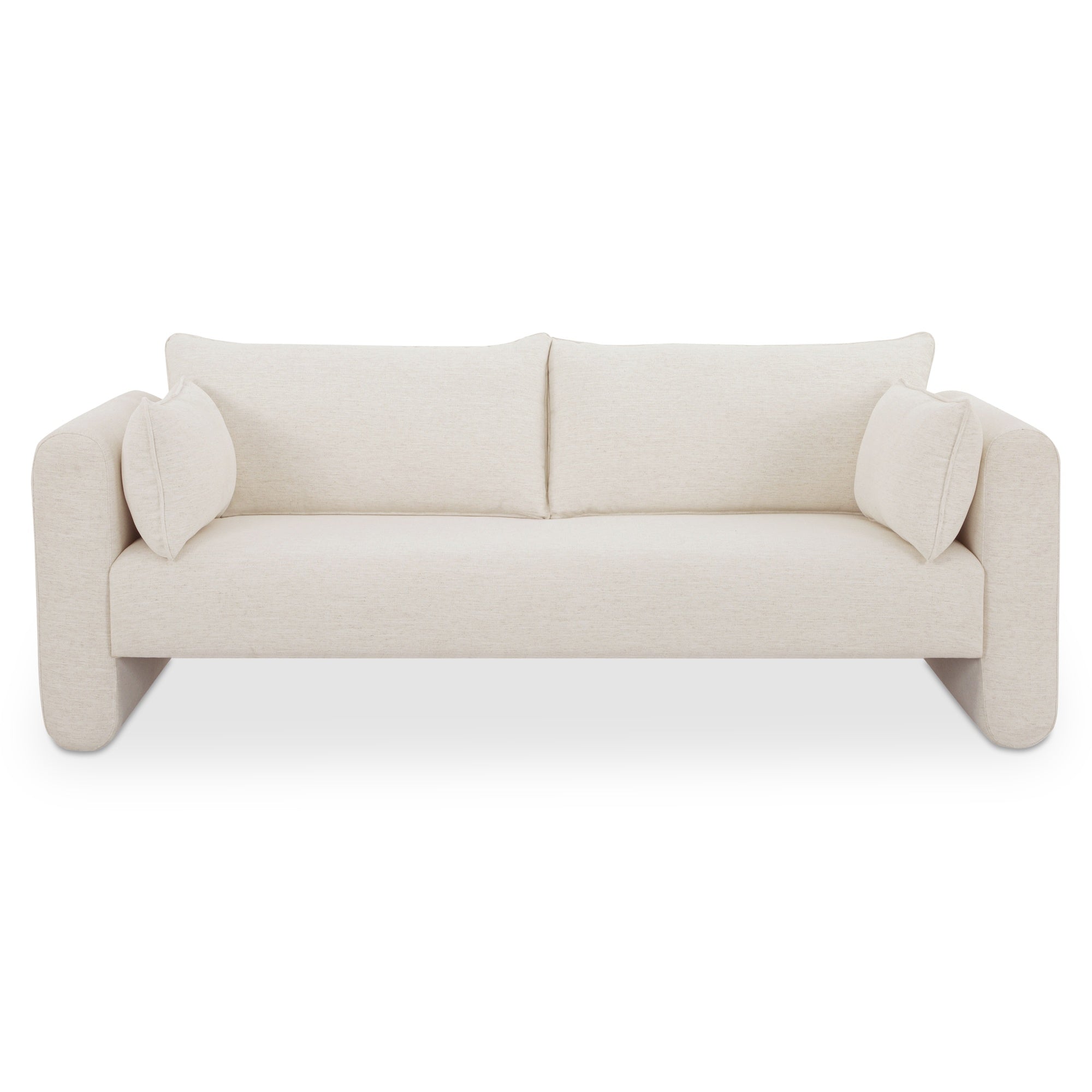 Moore Sofa FURNITURE - sofa Moe's Furniture White