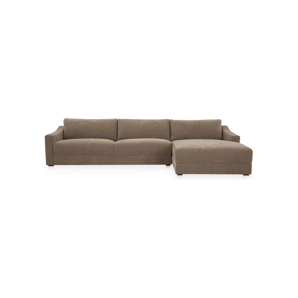 Farrah Sectional FURNITURE - sectionals Moe's Furniture Taupe Right
