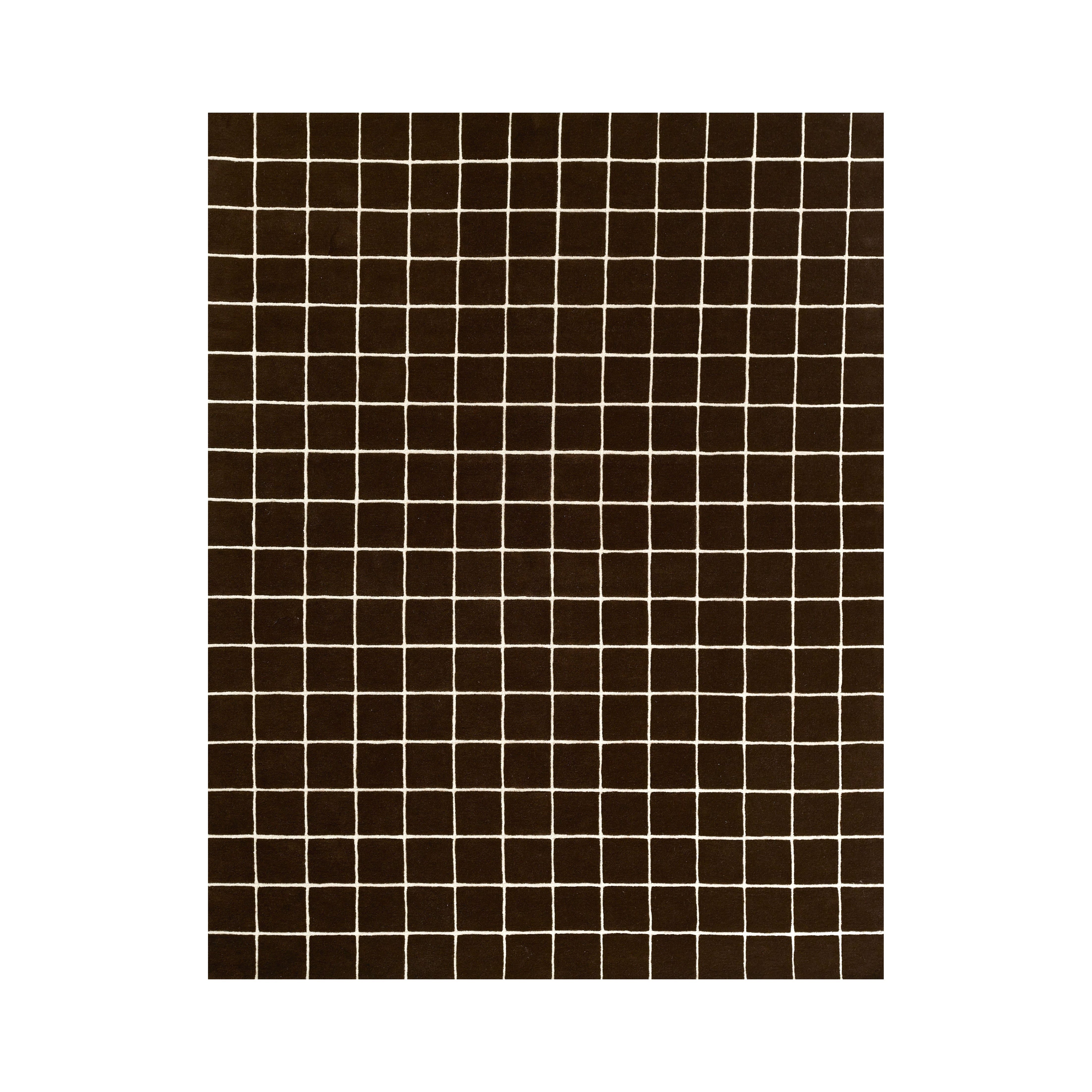 Forme Gridwork Hand Tufted Rug RUGS - wool Momeni Brown/Ivory 2' x 3'