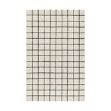 Forme Gridwork Hand Tufted Rug RUGS - wool Momeni Ivory/Black 2' x 3'