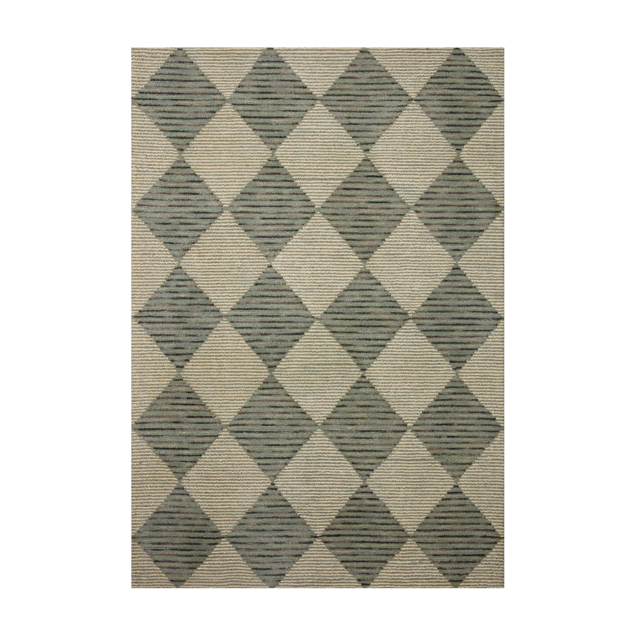 Chris Loves Julia x LoloiFrancis Spa / Granite Rug RUGS - wool Loloi 18" x 18"