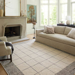 Chris Loves Julia x Loloi Francis Cream / Black Rug 0-RUGS Loloi