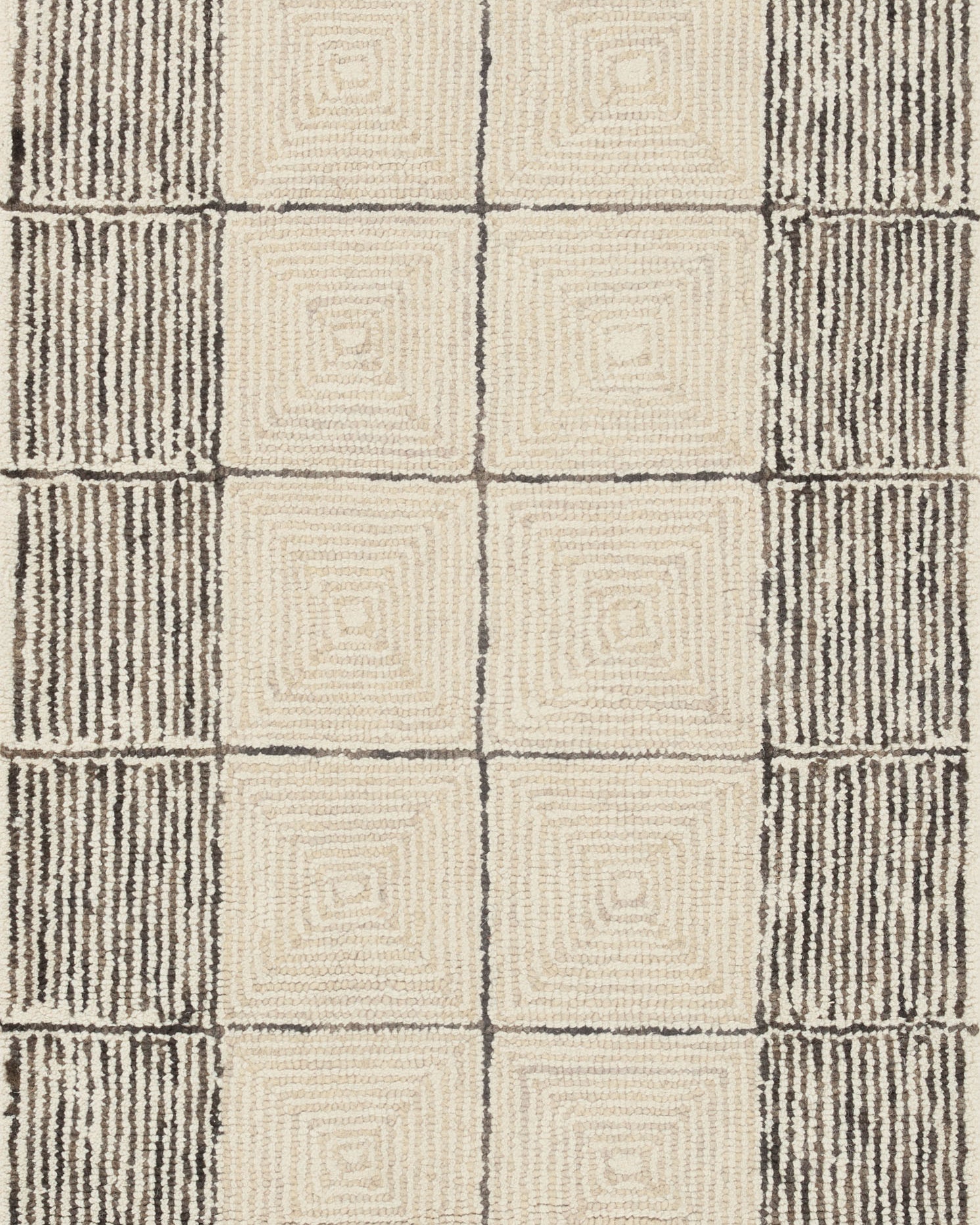 Chris Loves Julia x Loloi Francis Cream / Black Rug 0-RUGS Loloi