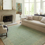 Chris Loves Julia x Loloi Francis Green / Natural Rug Rugs Loloi