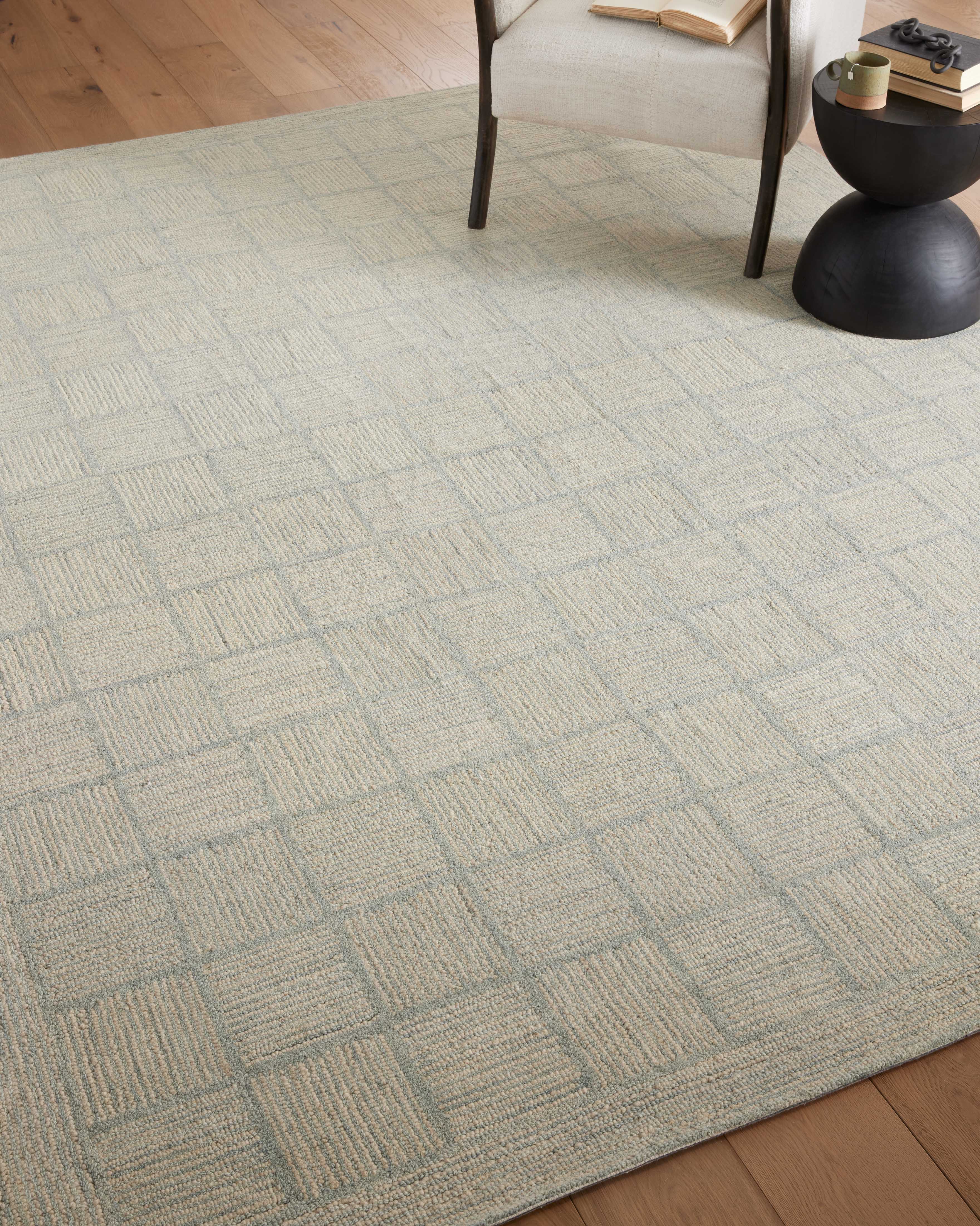 Chris Loves Julia x Loloi Francis Silver / Sky Rug Rugs Loloi