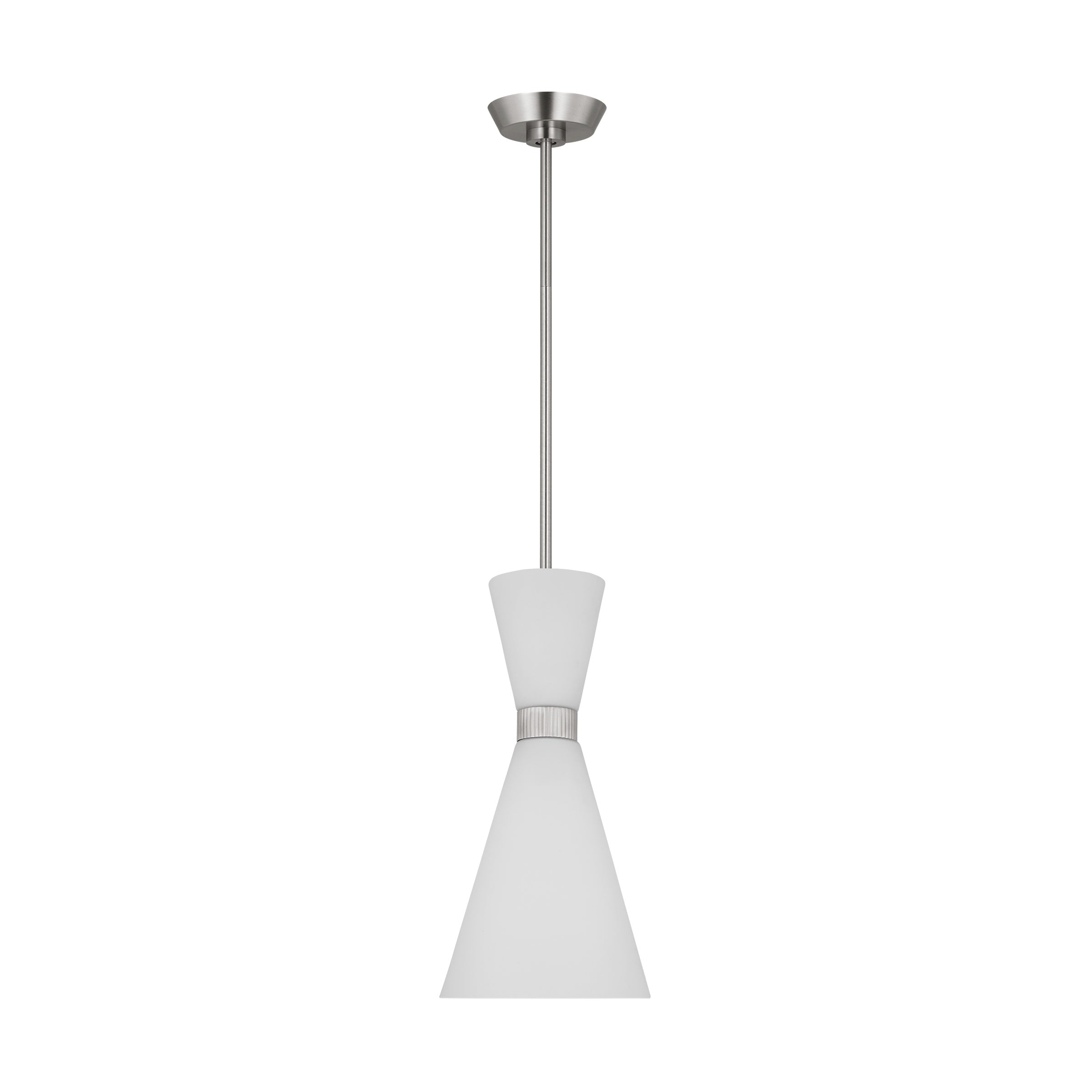 Belcarra Small Pendant LIGHTING - pendant Visual Comfort Brushed Steel