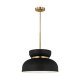 Pemberton Medium Pendant LIGHTING - pendant Visual Comfort Midnight Black
