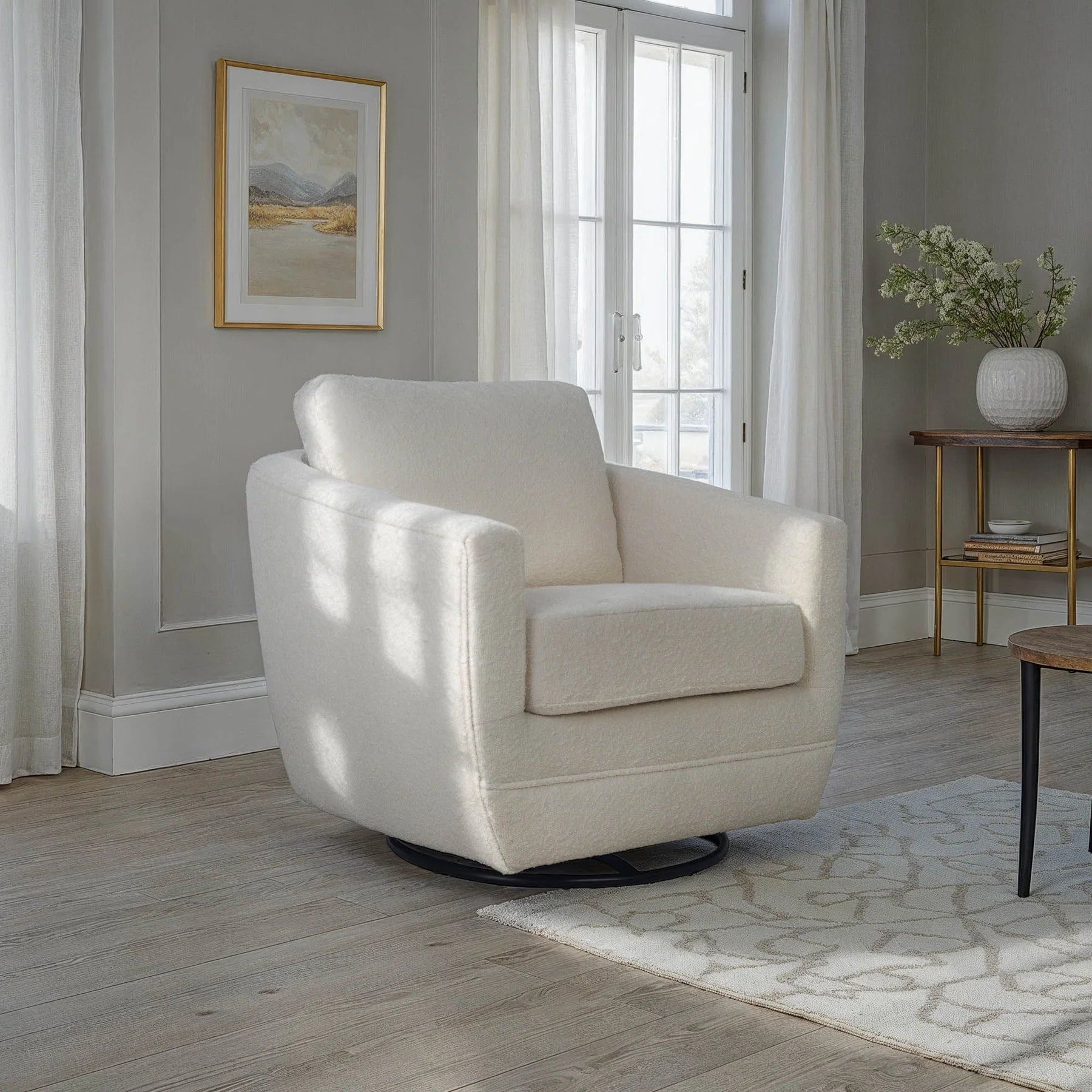 Baltimore Swivel Glider Club Chair FURNITURE - accent chairs LH IMPORTS