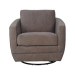FLOOR MODEL - Baltimore Swivel Glider Club Chair - Pecan Brown FURNITURE - accent chairs LH IMPORTS