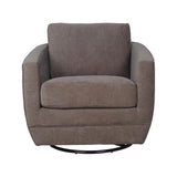 FLOOR MODEL - Baltimore Swivel Glider Club Chair - Pecan Brown FURNITURE - accent chairs LH IMPORTS