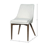 FLOOR MODEL - Frits Dining Chair - set of 2 - Taupe/Dark Brown FURNITURE - floor model LH IMPORTS