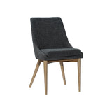 Frits Side Dining Chair FURNITURE - dining chairs LH IMPORTS Slate w/ Natural Leg