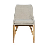 FLOOR MODEL - Frits Dining Chair - set of 2 - Taupe/Dark Brown FURNITURE - floor model LH IMPORTS