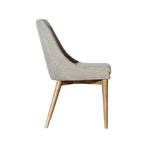 FLOOR MODEL - Frits Dining Chair - set of 2 - Taupe/Dark Brown FURNITURE - floor model LH IMPORTS
