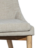 FLOOR MODEL - Frits Dining Chair - set of 2 - Taupe/Dark Brown FURNITURE - floor model LH IMPORTS