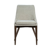 FLOOR MODEL - Frits Dining Chair - set of 2 - Taupe/Dark Brown FURNITURE - floor model LH IMPORTS