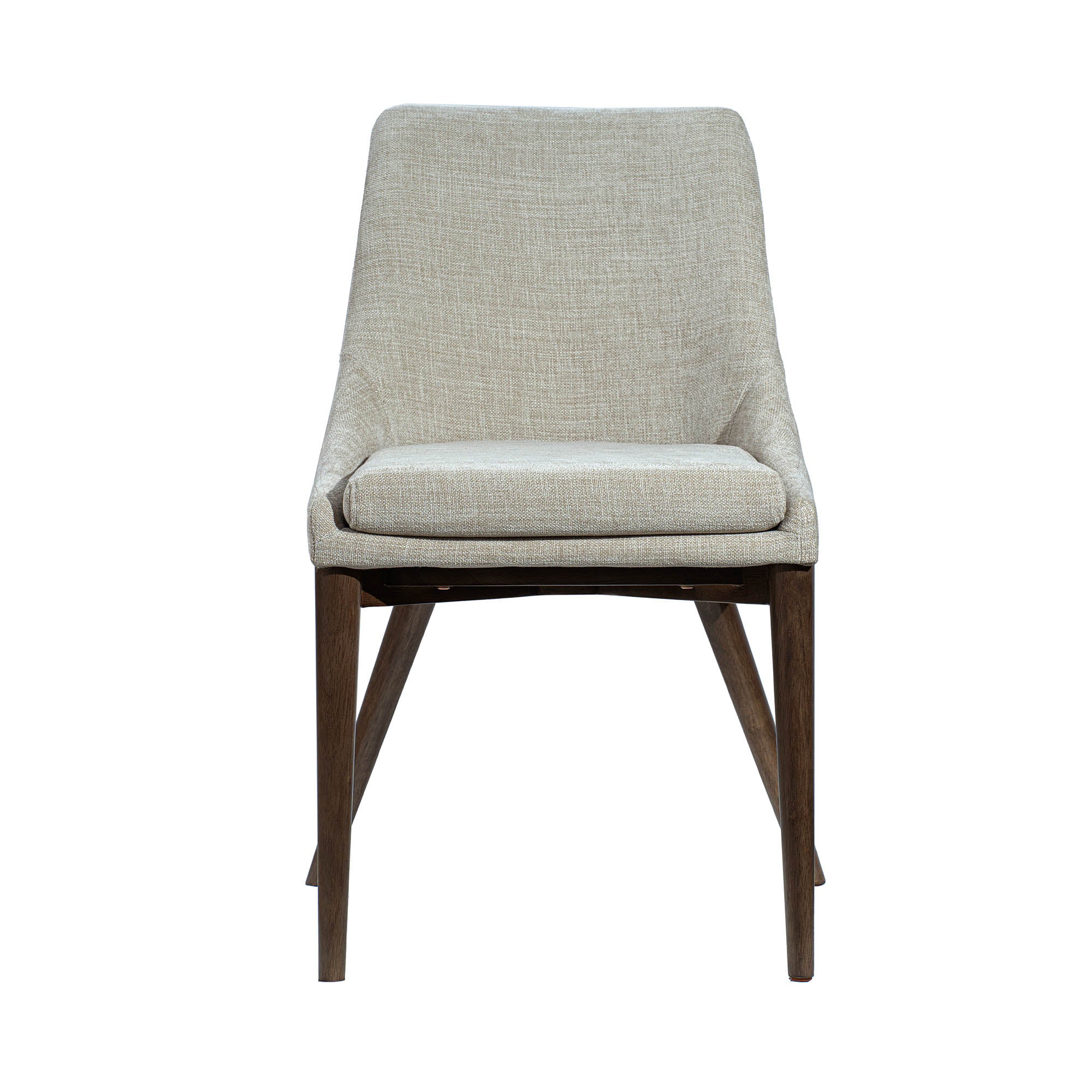 FLOOR MODEL - Frits Dining Chair - set of 2 - Taupe/Dark Brown FURNITURE - floor model LH IMPORTS