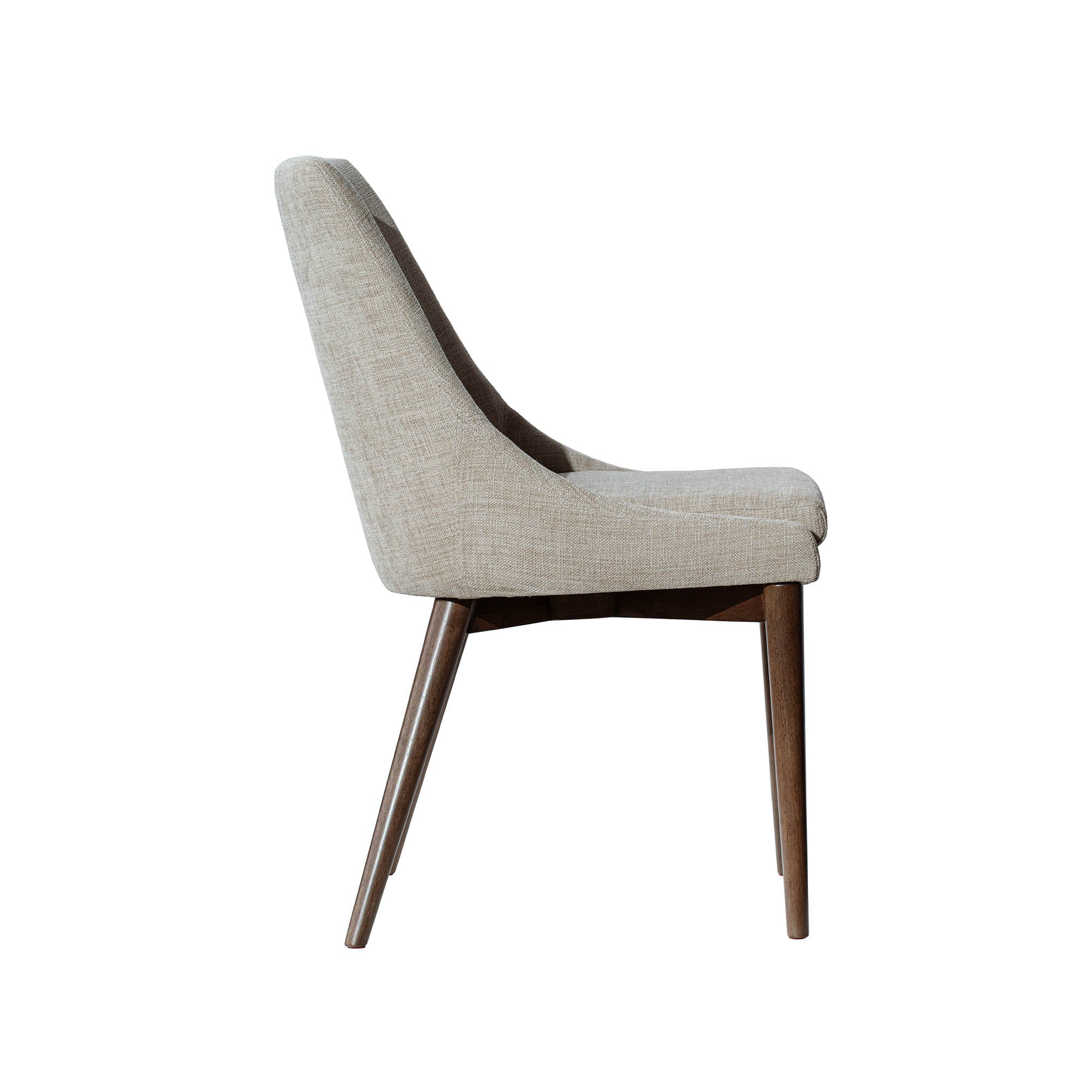 FLOOR MODEL - Frits Dining Chair - set of 2 - Taupe/Dark Brown FURNITURE - floor model LH IMPORTS