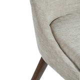 FLOOR MODEL - Frits Dining Chair - set of 2 - Taupe/Dark Brown FURNITURE - floor model LH IMPORTS