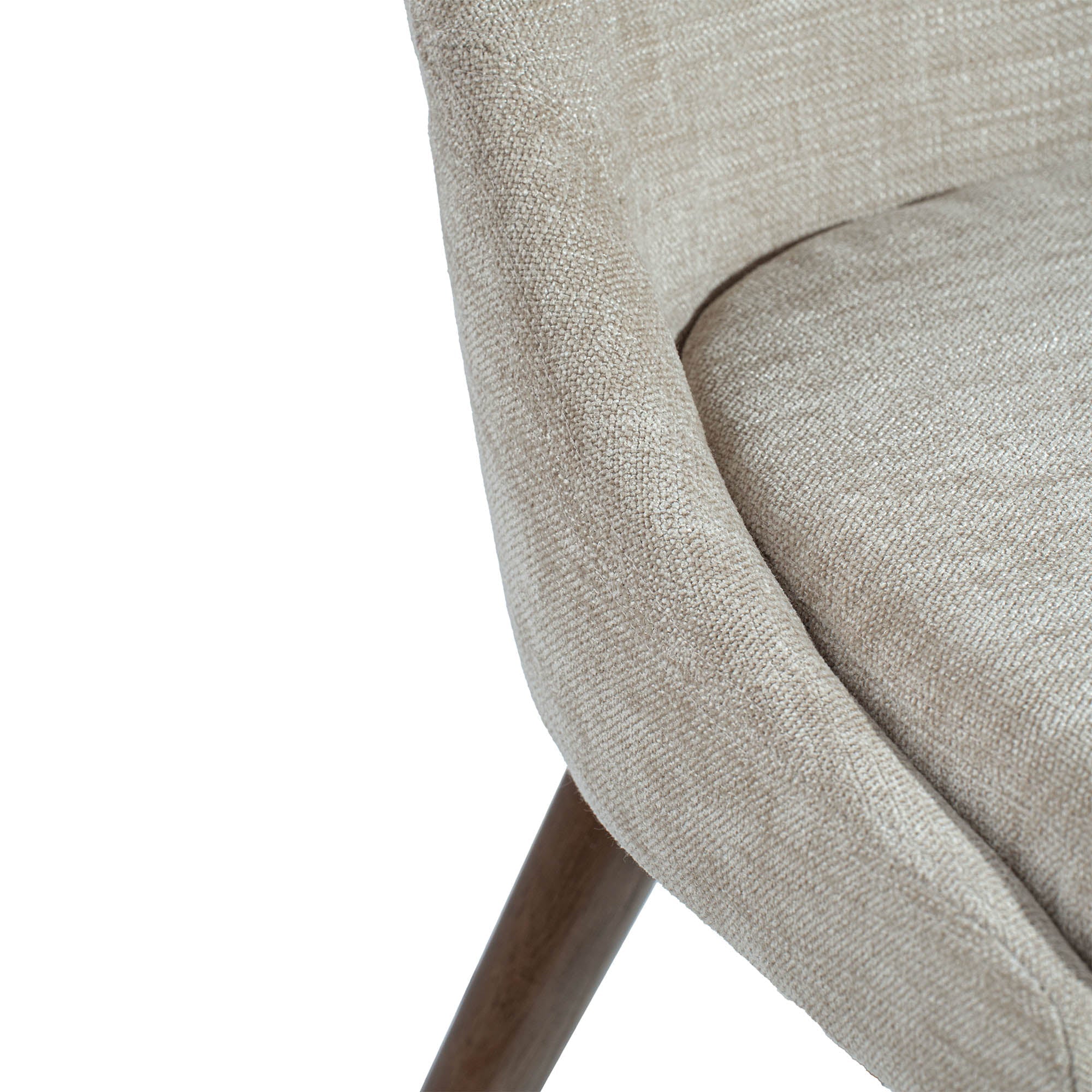 FLOOR MODEL - Frits Dining Chair - set of 2 - Taupe/Dark Brown FURNITURE - floor model LH IMPORTS