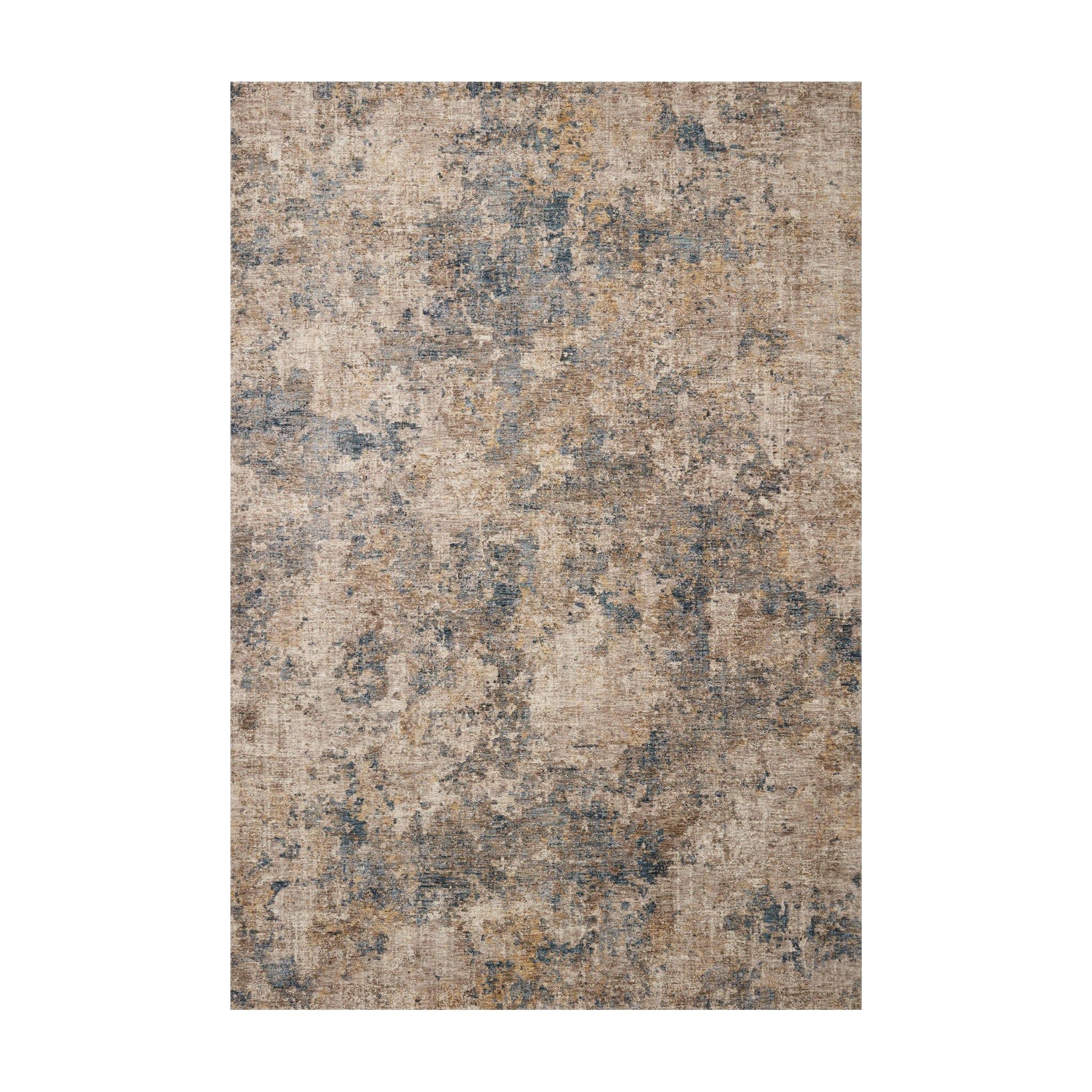 Loloi Gaia Taupe / Denim Rug RUGS - synthetic Loloi 18" x 18"