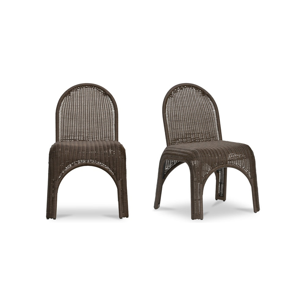 Kendy Outdoor Dining Chair - Set of Two FURNITURE - dining chairs Moe's Furniture Brown