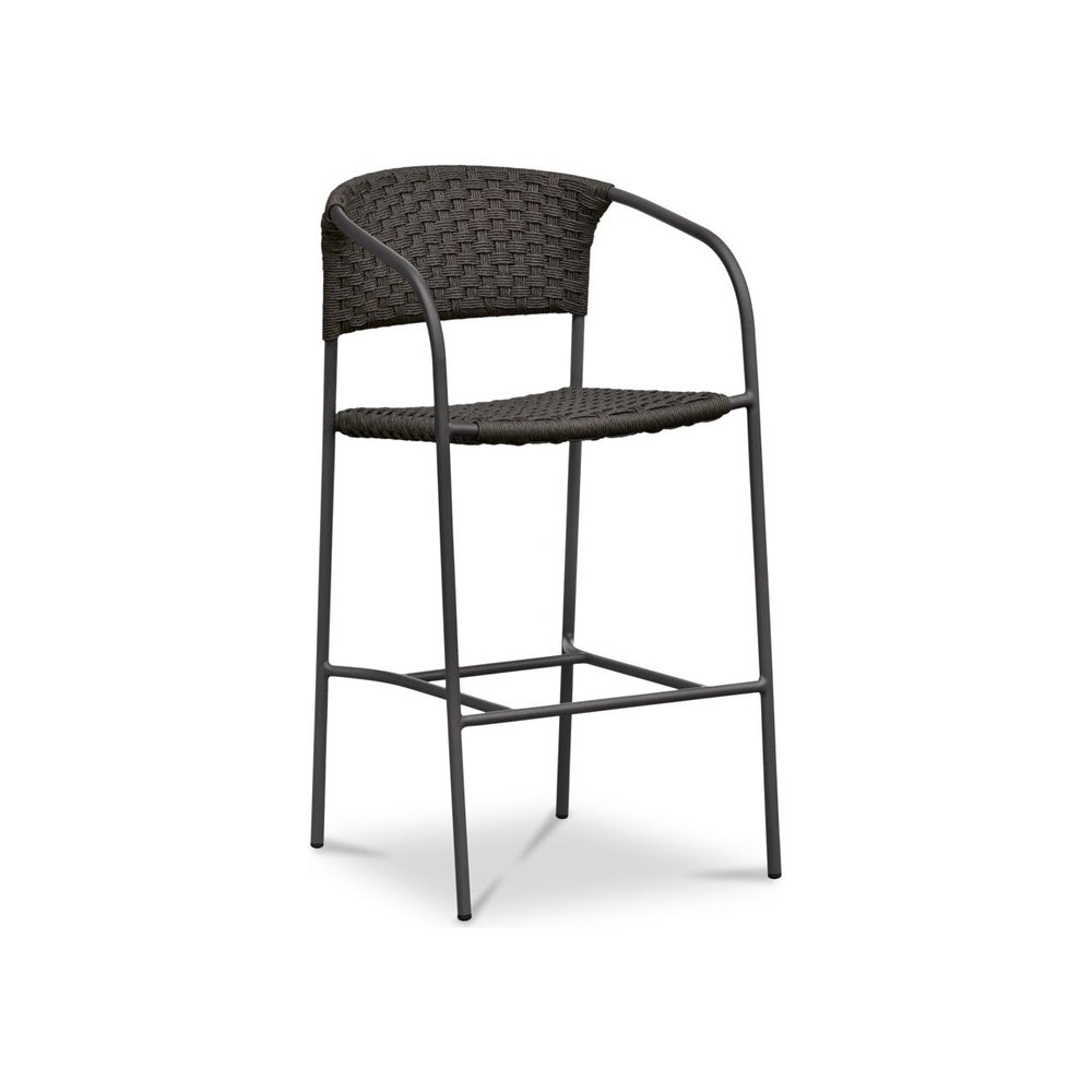 Zolia Outdoor Bar Stool FURNITURE - outdoor chairs Moe's Furniture Black