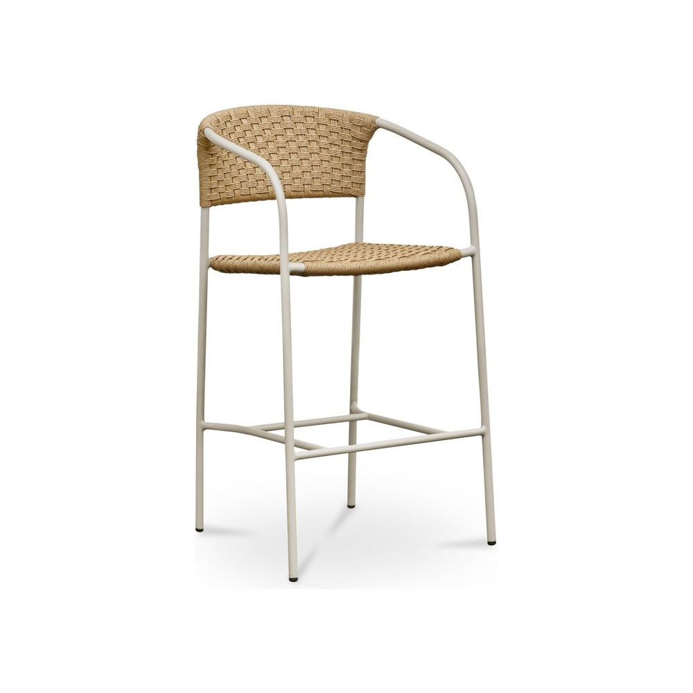 Zolia Outdoor Bar Stool FURNITURE - outdoor chairs Moe's Furniture Natural