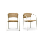 Zolia Outdoor Dining Chair - Set of Two FURNITURE - dining chairs Moe's Furniture Natural