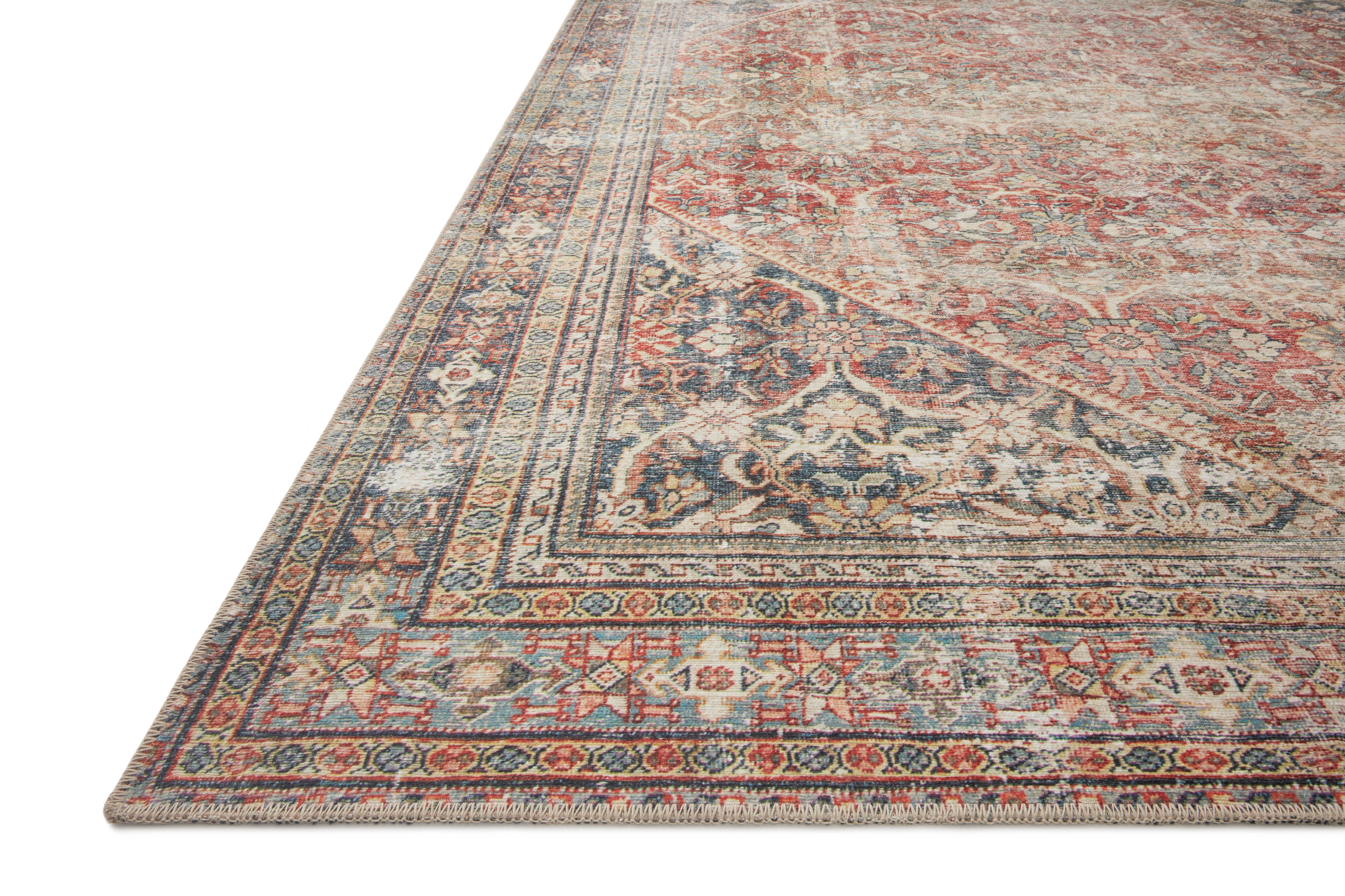 Amber Lewis x Loloi Georgie Red / Navy Rug 0-patterned rugs Loloi