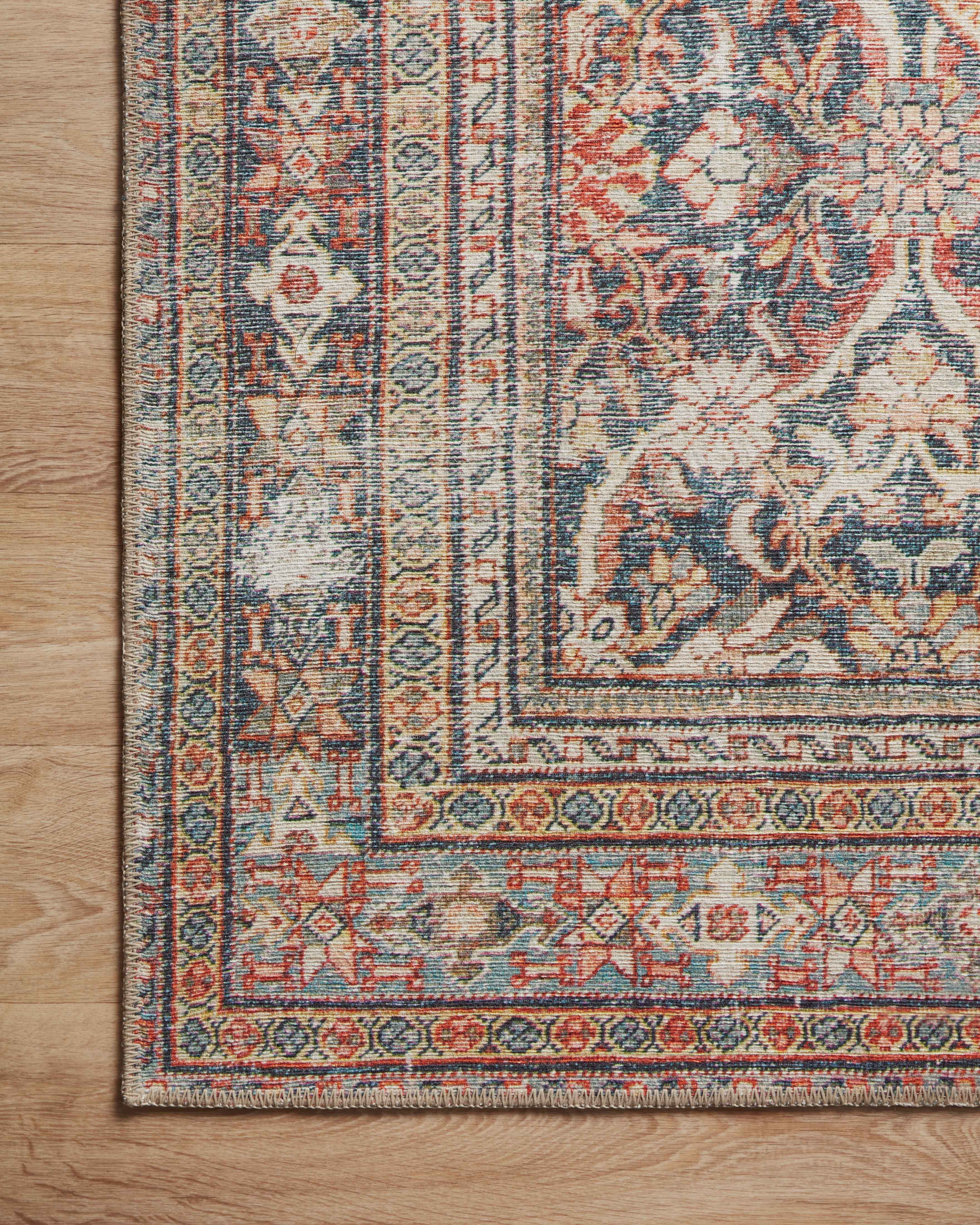 Amber Lewis x Loloi Georgie Red / Navy Rug 0-patterned rugs Loloi