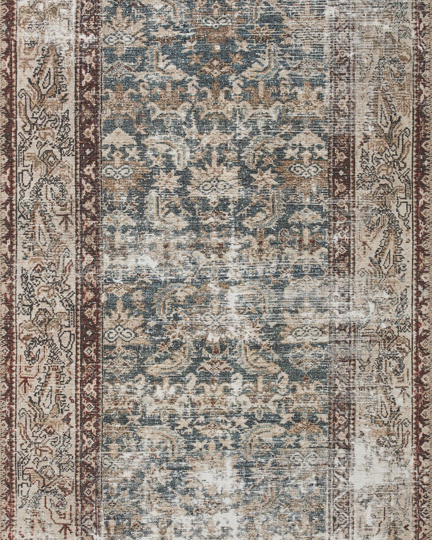 Amber Lewis x Loloi Georgie Teal / Antique Rug 0-patterned rugs Loloi