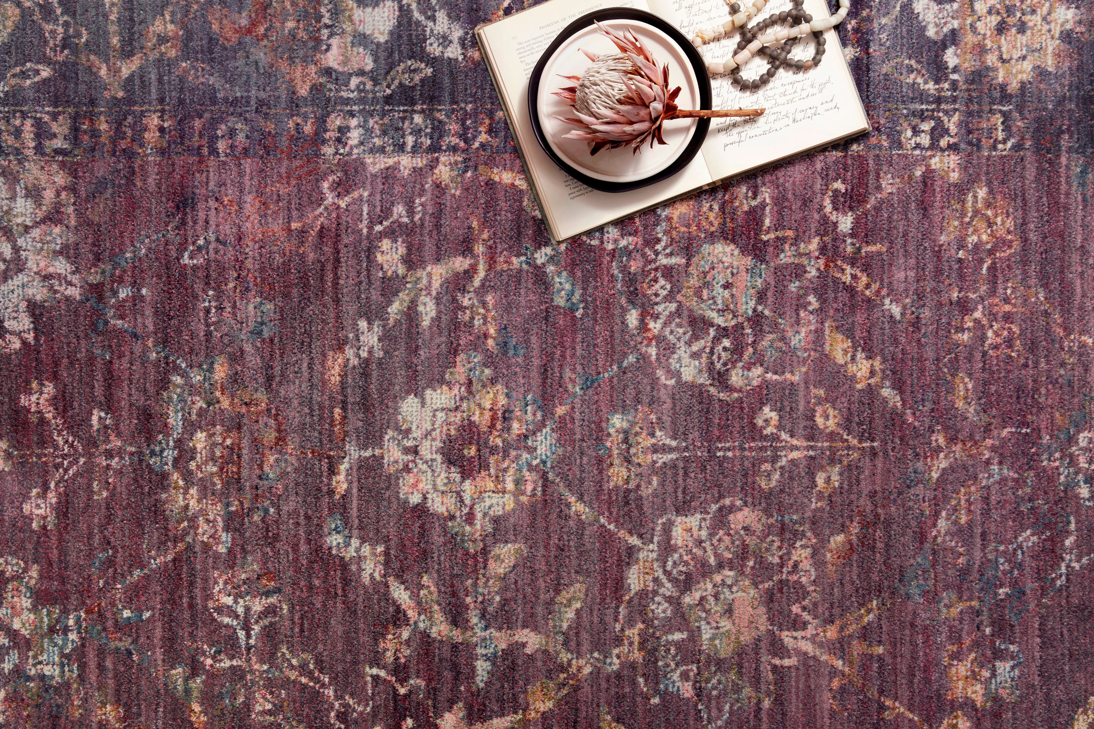 OVERSTOCK - Loloi Giada Grape / Multi Rug - 5' x 7'10" IN STORE - Sale Rugs Loloi