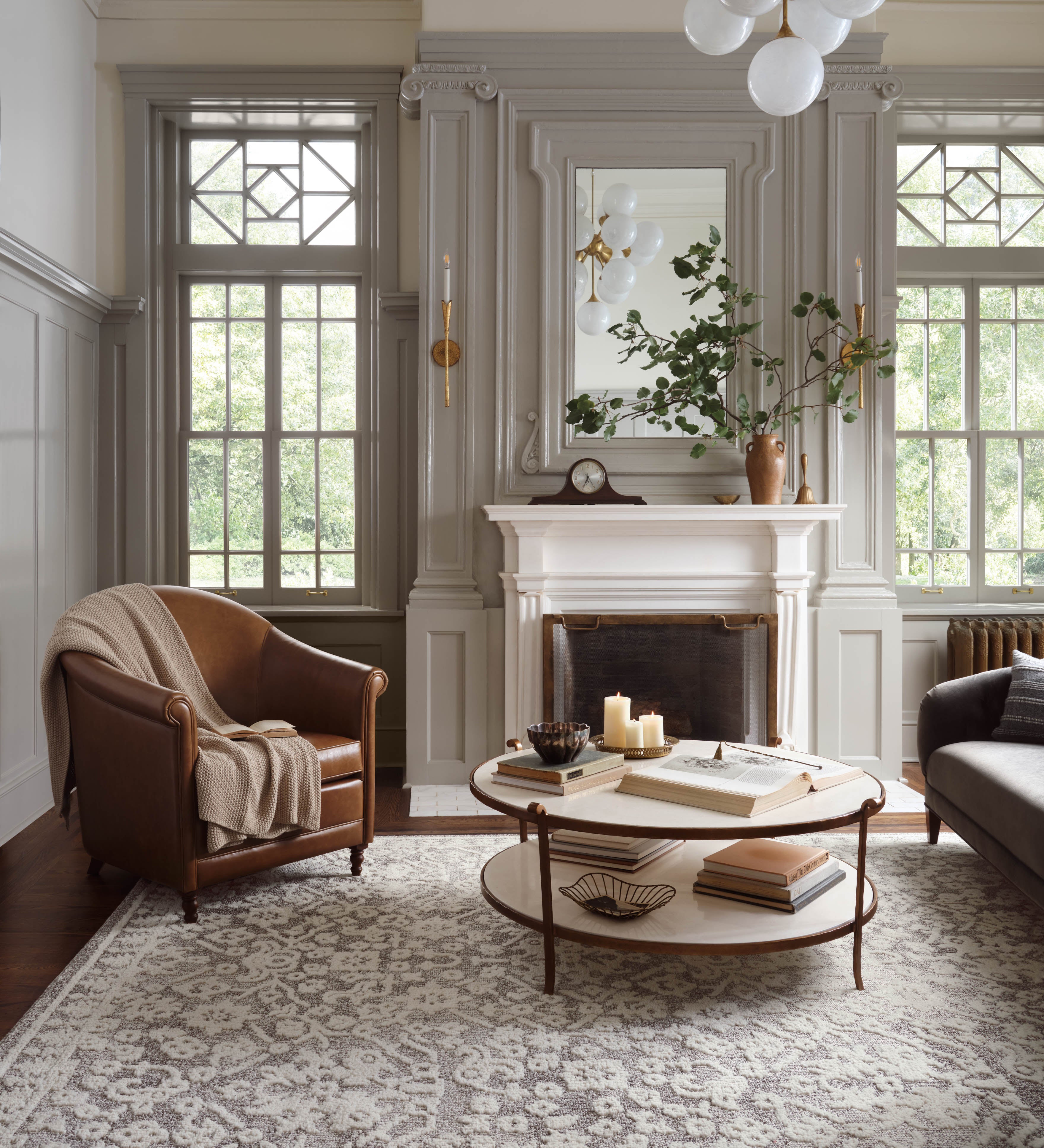 Joanna Gaines x Loloi Gigi Grey / Ivory Rug RUGS - synthetic Loloi