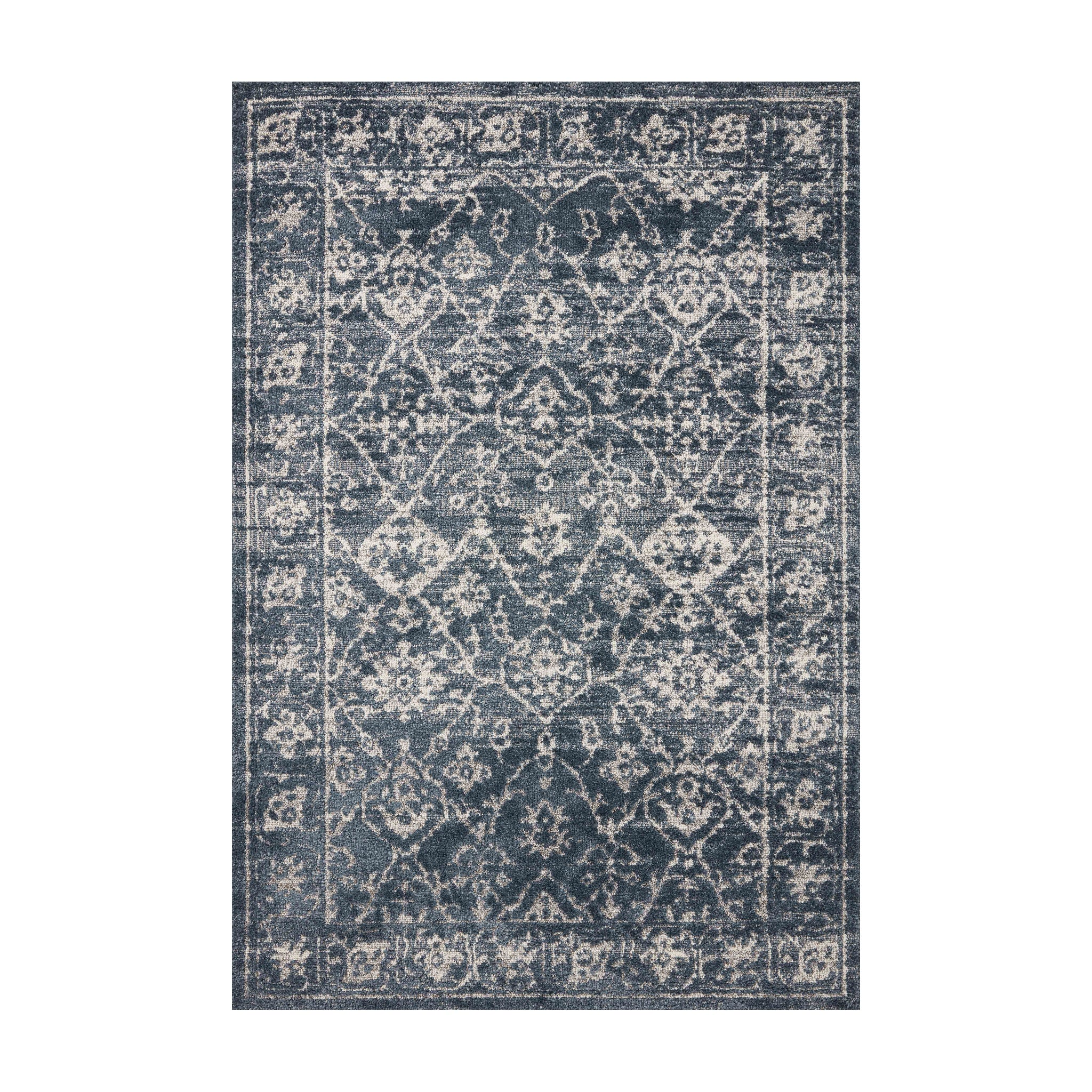 Joanna Gaines x Loloi Gigi Navy / Stone Rug RUGS - synthetic Loloi 18" x 18"