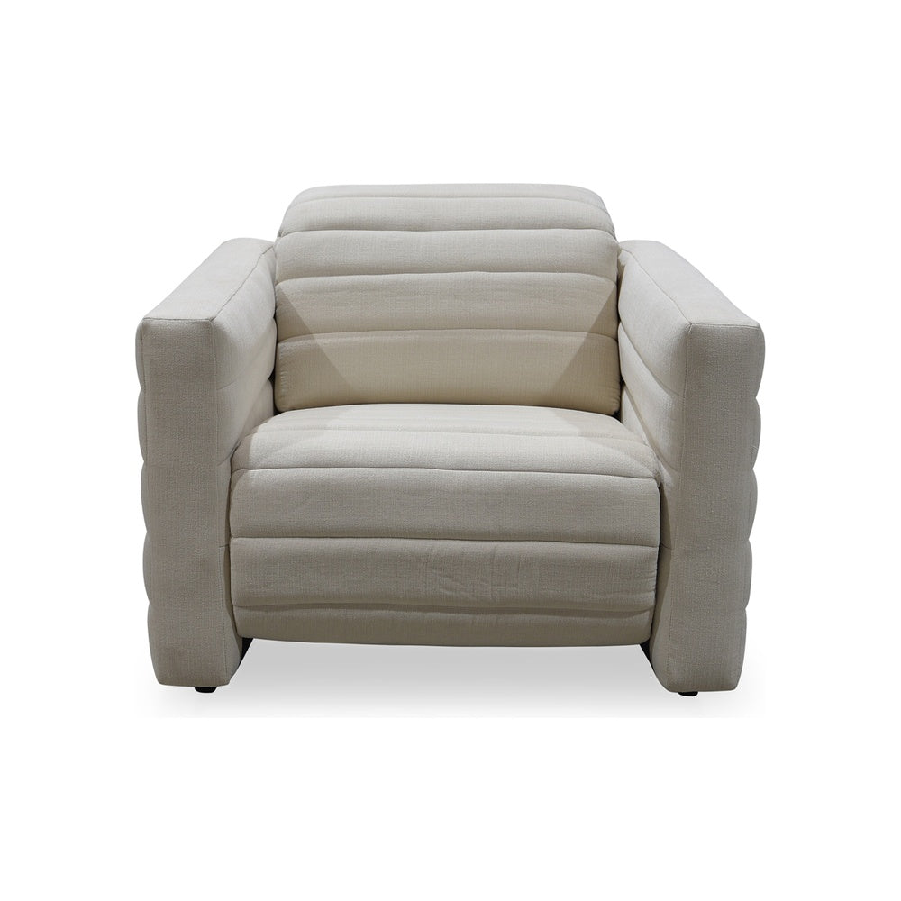 Jenson Power Recliner Chair Furniture - occasional chair Moe's Furniture Off White