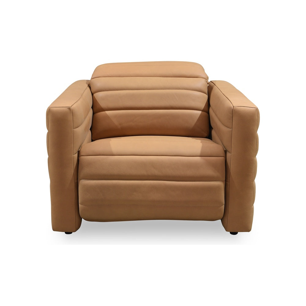 Jenson Power Recliner Chair Furniture - occasional chair Moe's Furniture Tan