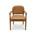 Noelle Dining Chair FURNITURE - dining chairs Moe's Furniture Brown Leather