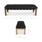 Costello Bench Black FURNITURE - benches Moe's Furniture