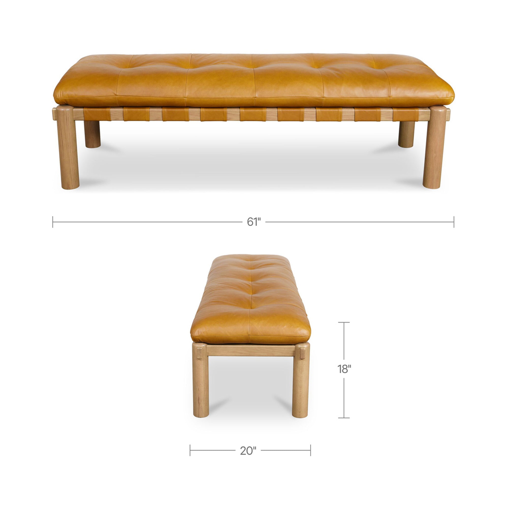 Costello Bench FURNITURE - benches Moe's Furniture
