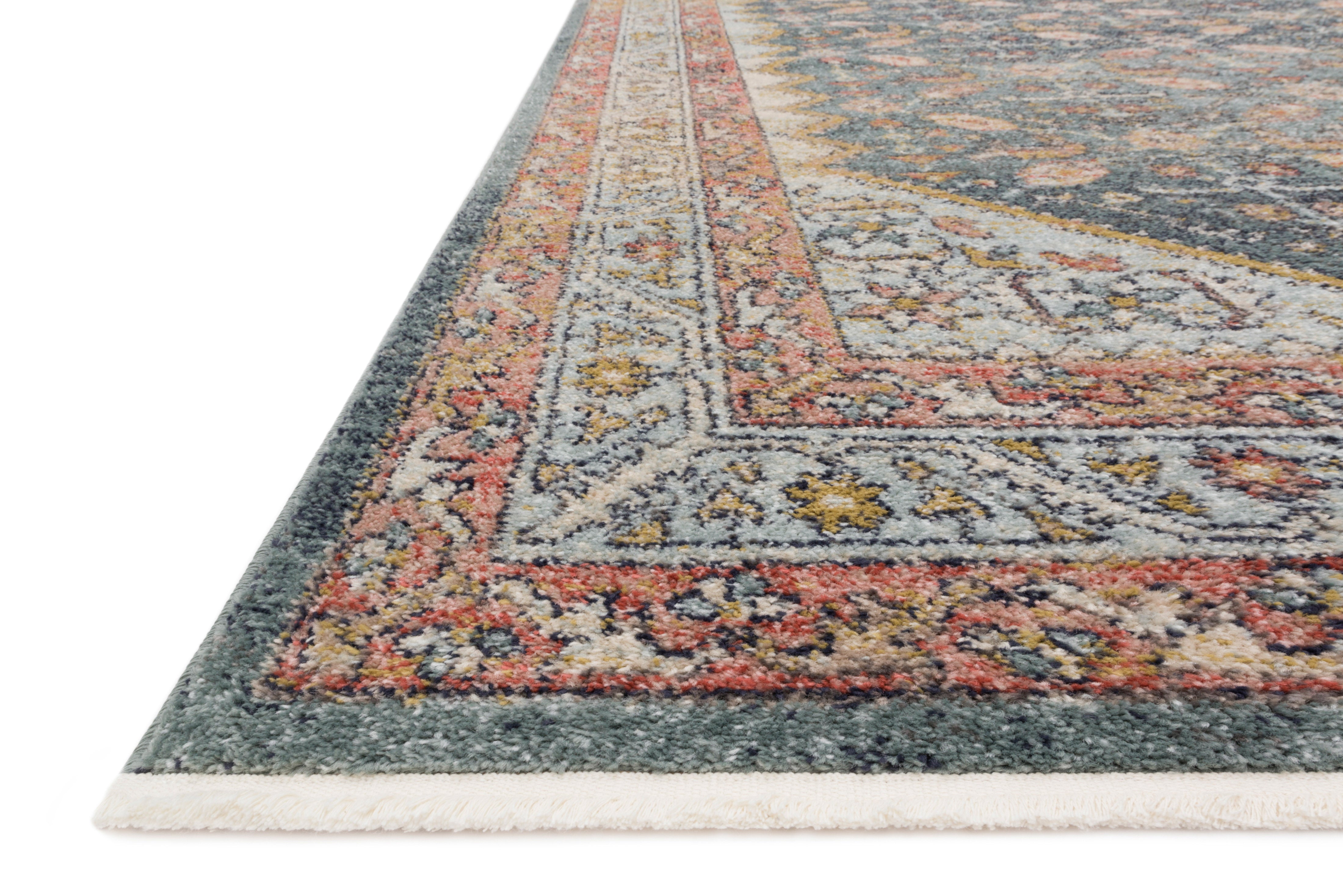 Magnolia Home By Joanna Gaines x Loloi Graham Blue / Persimmon Rug RUGS - synthetic Loloi