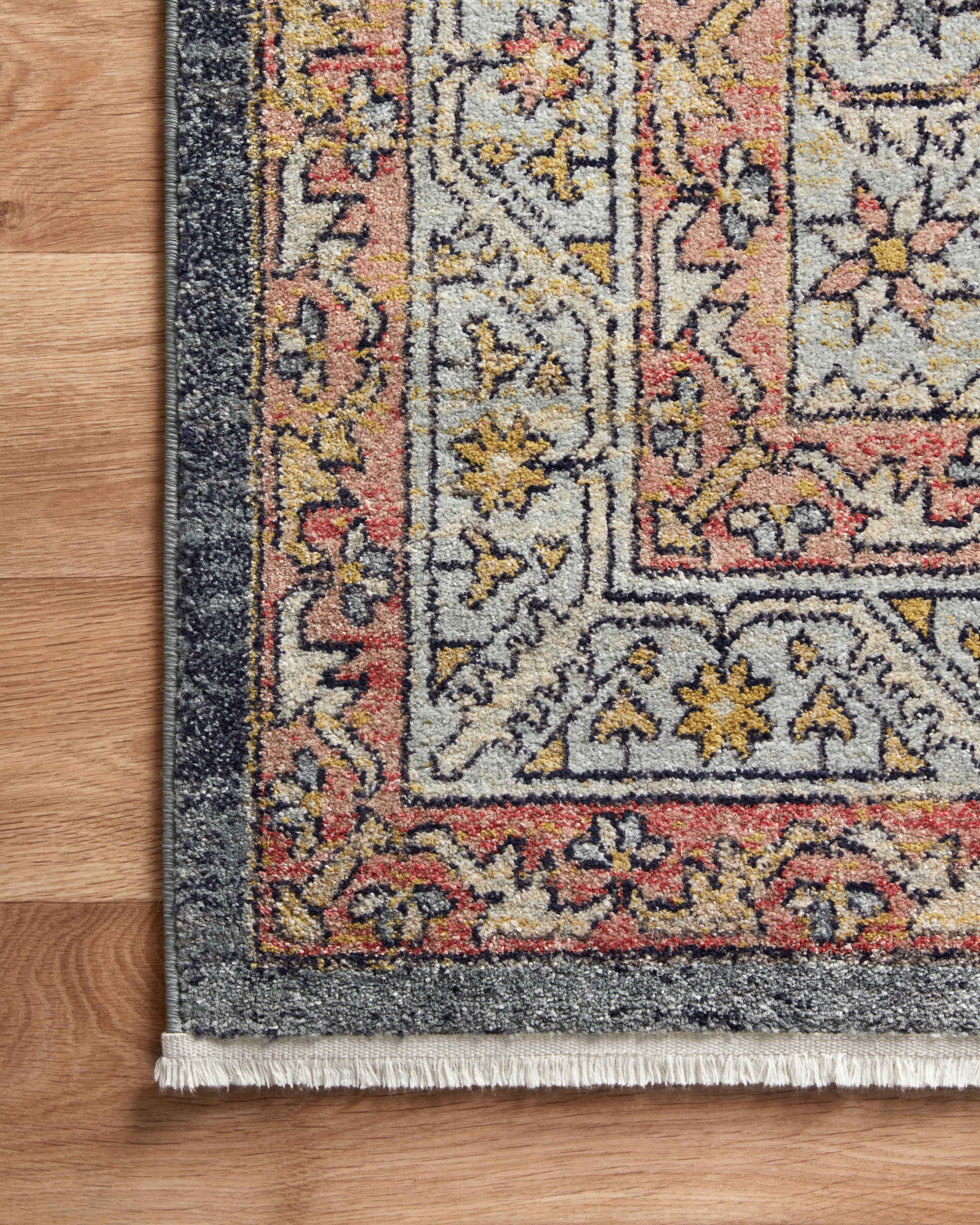 Magnolia Home By Joanna Gaines x Loloi Graham Blue / Persimmon Rug RUGS - synthetic Loloi