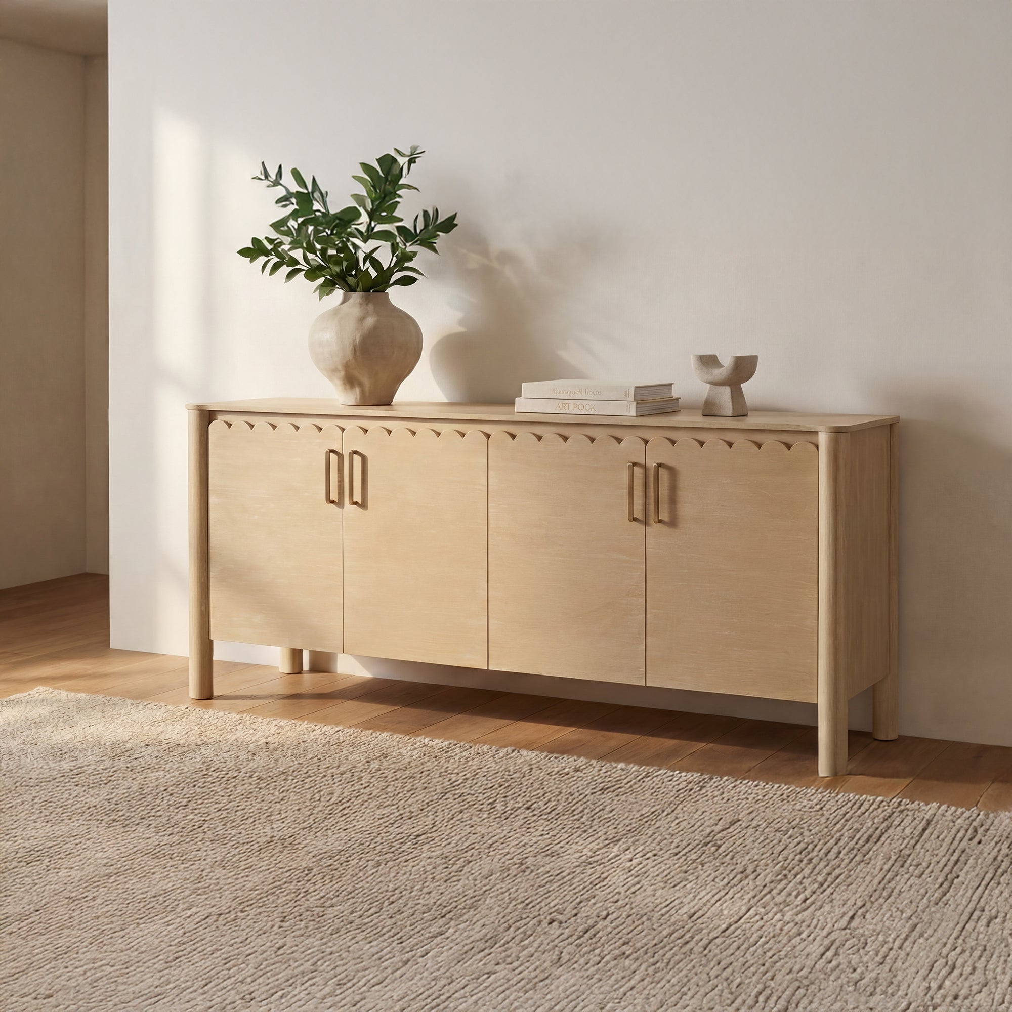 Wiley 4 Door Sideboard FURNITURE - sideboard Moe's Furniture