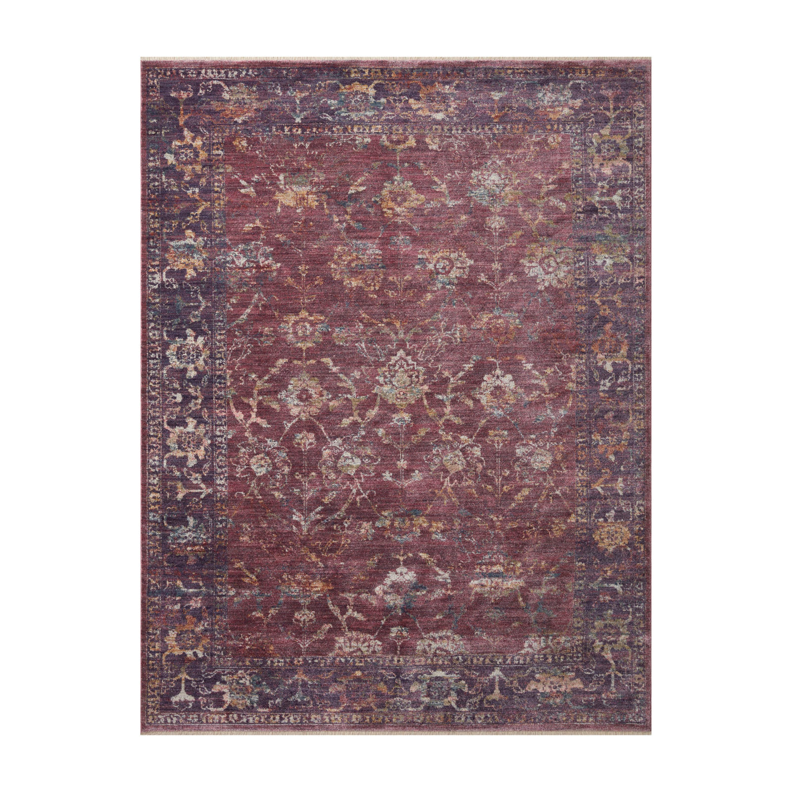 OVERSTOCK - Loloi Giada Grape / Multi Rug - 5' x 7'10" IN STORE - Sale Rugs Loloi