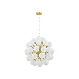 Antoneta Chandelier LIGHTING - chandelier Hudson Valley Lighting Aged Brass